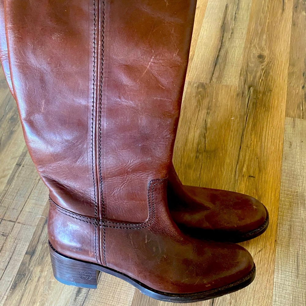 Gucci Brown Leather Boots 9.5